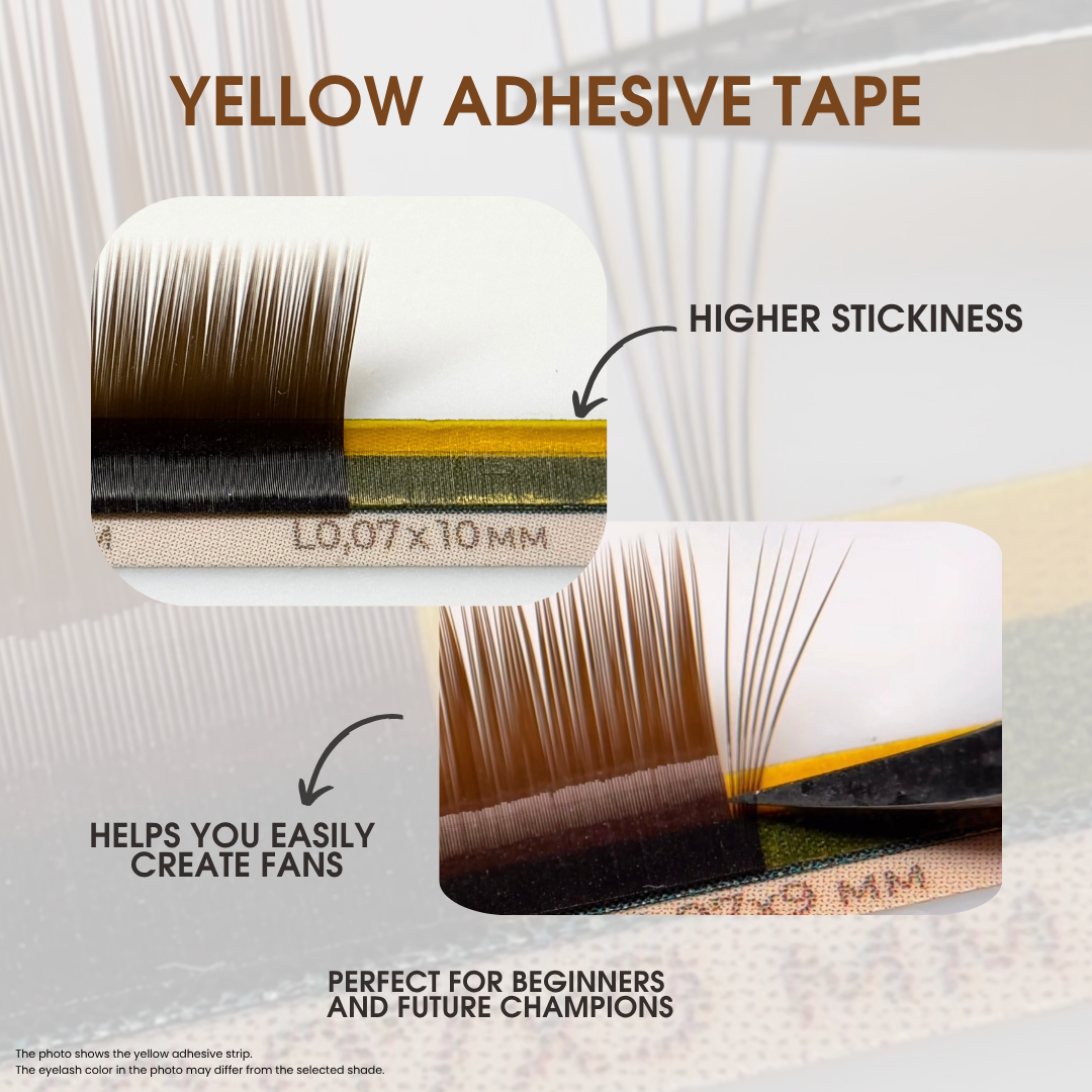 Eyelash Extensions Brown Collection Mix XXL – Tobacco / 0.07 mm – 25 Lines Qu.Like You