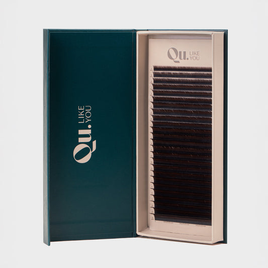 Eyelash Extensions Brown Collection Mix XXL  – Café Noir / 0.07 mm – 25 Lines Qu.Like You
