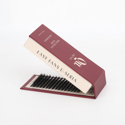 EASY FUNS U-Seria Eyelash Extensions Technology – Mixed Curl Set, Black (32 Lines) Qu.Like You