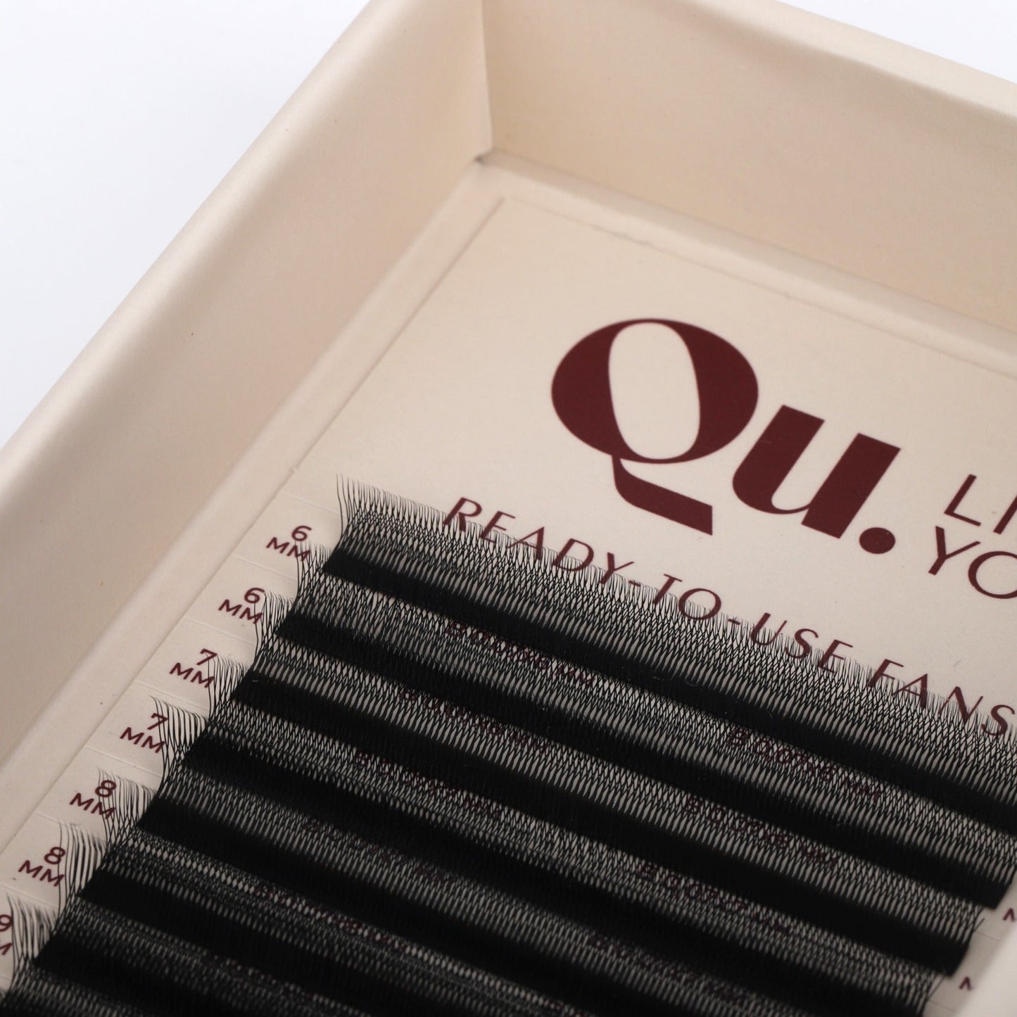 EASY FUNS U-Seria Eyelash Extensions Technology – Mixed Curl Set, Black (32 Lines) Qu.Like You