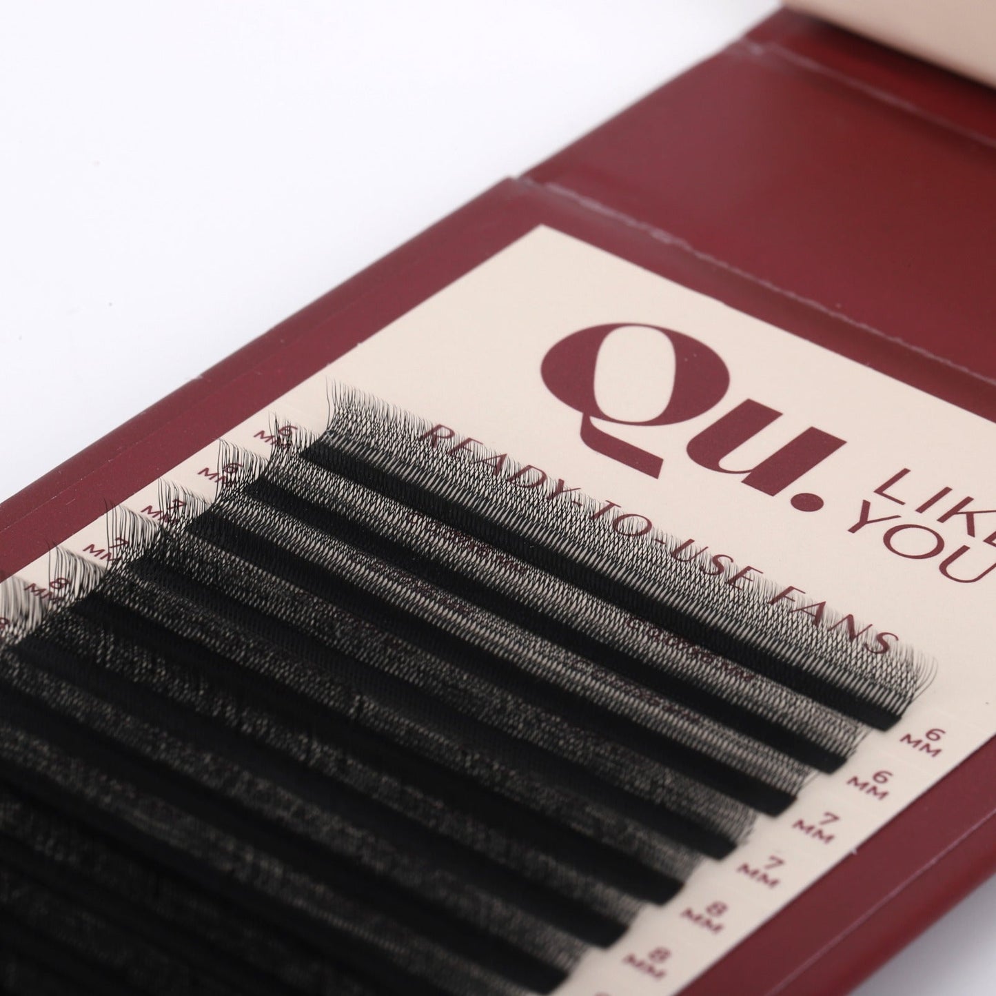 EASY FUNS U-Seria Eyelash Extensions Technology – Mixed Curl Set, Black (32 Lines) Qu.Like You