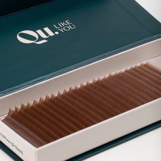 Eyelash Extensions Brown Collection Mix XXL  – Praline / 0.07 mm – 25 Lines Qu.Like You