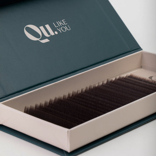 Eyelash Extensions Brown Collection Mix XXL  – Café Noir / 0.07 mm – 25 Lines Qu.Like You