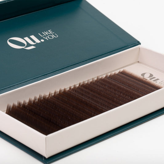 Eyelash Extensions Brown Collection Mix XXL  – Arabica / 0.07 mm – 25 Lines Qu.Like You