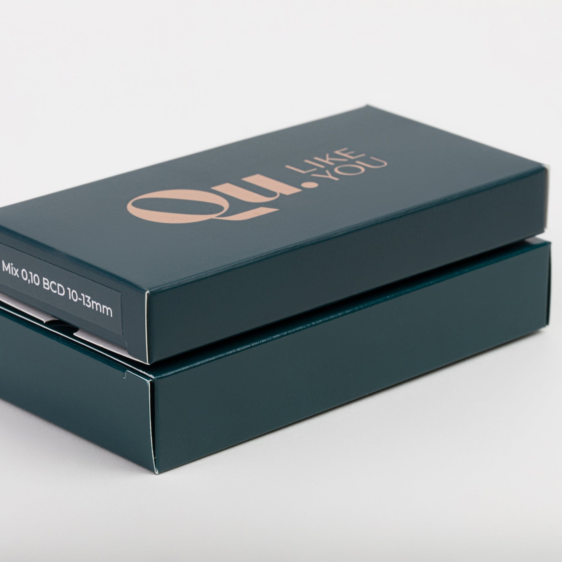 Eyelash Extensions Black (Mixed Length & Curl Set) – 2 Trays Set (5–9 mm & 10–13 mm) Qu.Like You